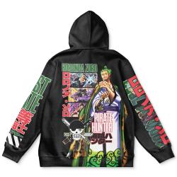 Anime Roronoa Zoro V3 One Piece Streetwear Hoodie Perfect And Unique Gifts For Otaku Anime Fans On Christmas