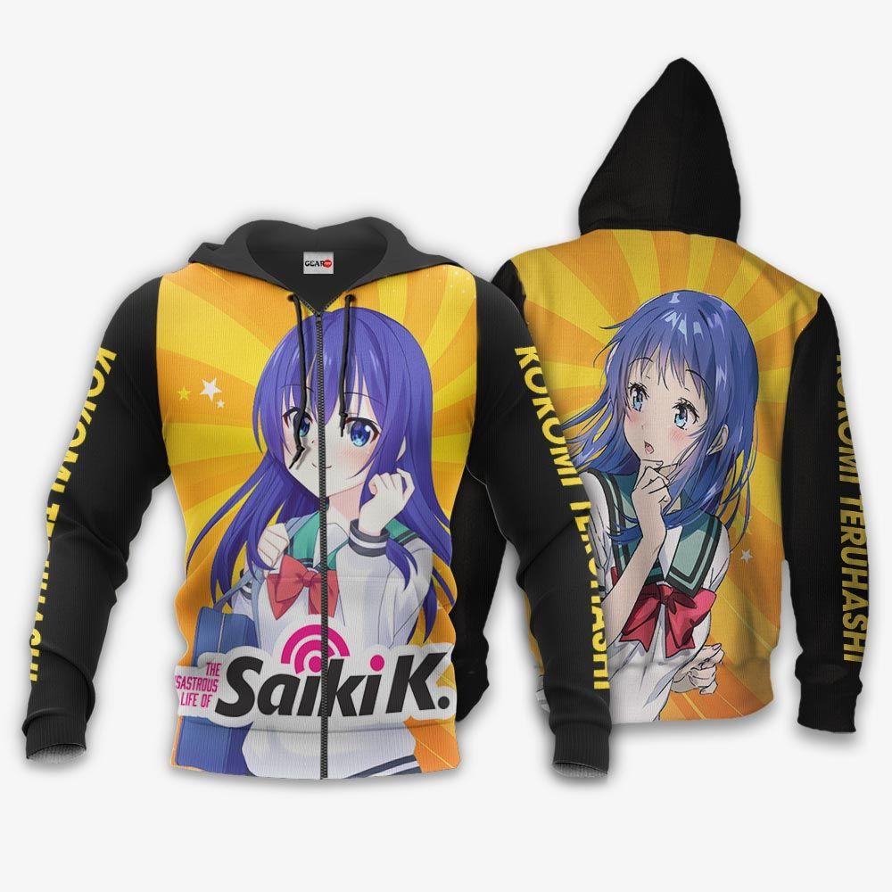 Anime Saiki K Kokomi Teruhashi Hoodie Saiki K Anime Perfect And Unique Gifts For Otaku Anime Fans On Christmas