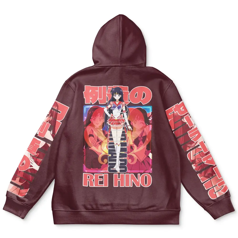 Anime Sailor Mars Sailor Moon Streetwear Hoodie Perfect And Unique Gifts For Otaku Anime Fans On Christmas
