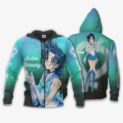 Anime Sailor Mercury Ami Mizuno Hoodie Sailor Moon Anime Perfect And Unique Gifts For Otaku Anime Fans On Christmas