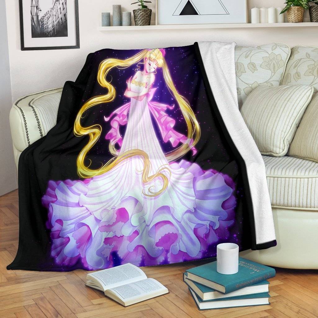 Anime Sailor Moon Premium Fleece Sherpa Blanket 4 Perfect And Unique Gifts For Family On Christmas