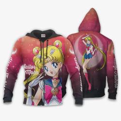 Anime Sailor Moon Usagi Tsukino Hoodie Custom Sailor Moon Anime Shirts Perfect And Unique Gifts For Otaku Anime Fans On Christmas