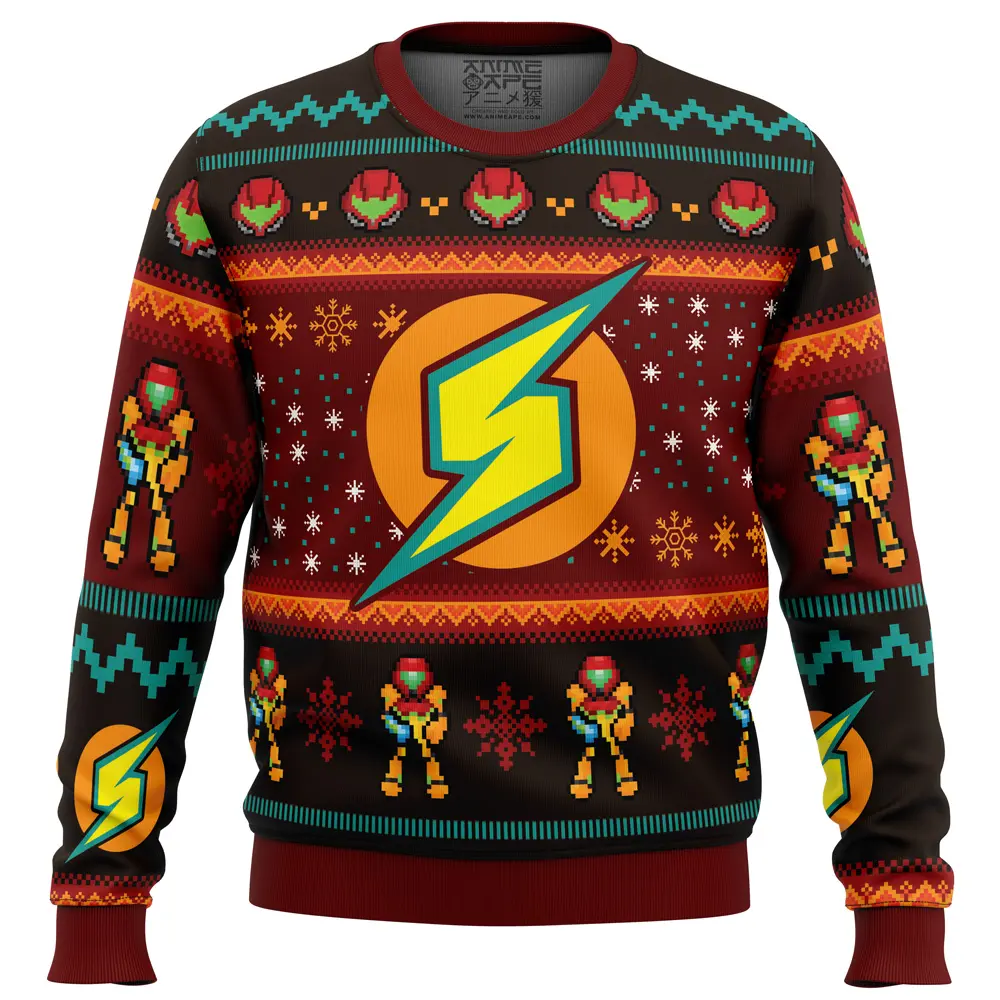 Samus Metroid Ugly Christmas Sweater Perfect And Unique Gifts For Adults Kids On Christmas