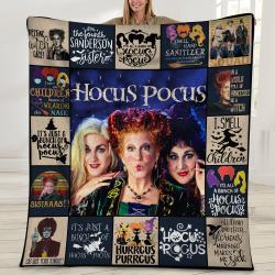 Movie Sanderson Sisters Hocus Pocus Witches Halloween Movie Fleece Sherpa Blanket Perfect Gifts For Family On Christmas