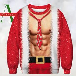 Santa Claus Unisex Ugly Christmas Sweater Gift Perfect And Unique Gifts For Adults Kids On Christmas
