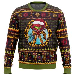 Santa Samus Aran Metroid Ugly Christmas Sweater Perfect And Unique Gifts For Adults Kids On Christmas