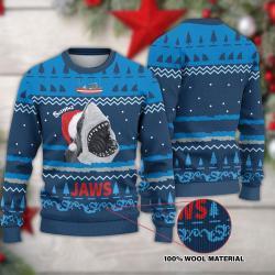 Santa Shark Jaws Christmas Sweater Perfect And Unique Gifts For Adults Kids On Christmas Holiday
