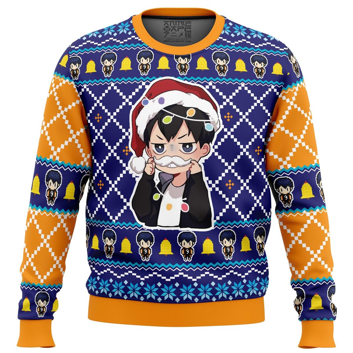 Santa Tobio Haikyuu Ugly Christmas Sweater Perfect And Unique Gifts For Adults Kids On Christmas
