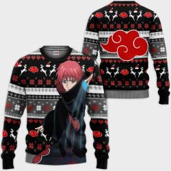 Sasori Ugly Christmas Sweater Akatsuki Custom Anime Perfect And Unique Gifts For Adults Kids On Christmas