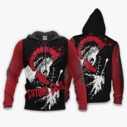 Anime Satoru Gojo Hoodie Custom Anime Monochrome Perfect And Unique Gifts For Otaku Anime Fans On Christmas