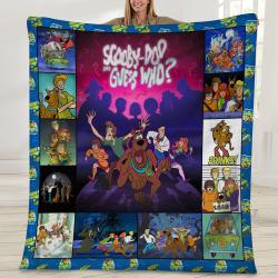Movie Scooby Doo And Guess Who Movie Fleece Sherpa Blanket Perfect Gifts For Family On Christmas