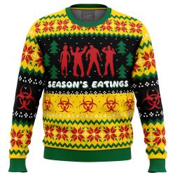 Season's Eatings Zombie Ugly Christmas Sweater Perfect And Unique Gifts For Adults Kids On Christmas