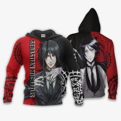 Anime Sebastian Michaelis Hoodie Black Butler Perfect And Unique Gifts For Otaku Anime Fans On Christmas