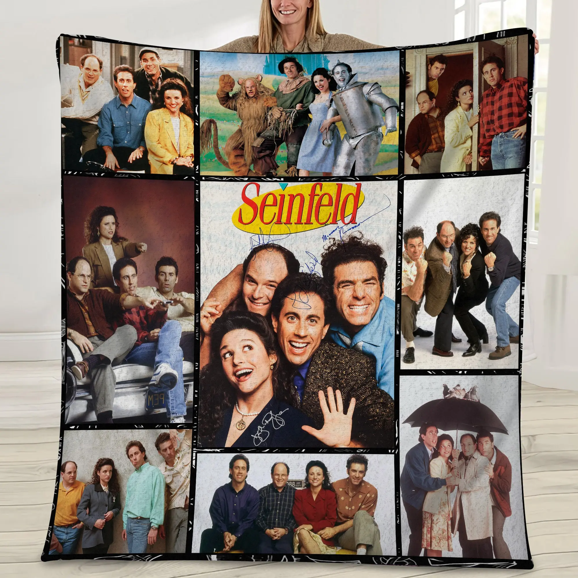 Movie Seinfeld Movie Fleece Sherpa Blanket Perfect And Unique Gifts For Family On Christmas Holiday