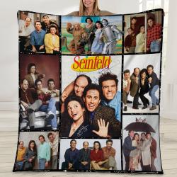 Movie Seinfeld Movie Fleece Sherpa Blanket Perfect And Unique Gifts For Family On Christmas Holiday
