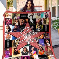 Music Selena Quintanilla Fan Fleece Sherpa Blanket Perfect And Unique Gifts For Family On Christmas