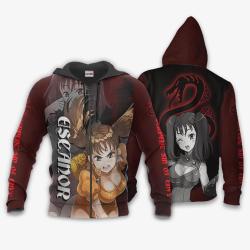 Anime Serpent Sin of Envy Diane Hoodie Seven Deadly Sins Anime Shirt Perfect And Unique Gifts For Otaku Anime Fans On Christmas