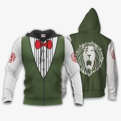 Anime Seven Deadly Sins Escanor Uniform Costume Hoodie Costume Anime Zip Jacket Perfect And Unique Gifts For Otaku On Christmas