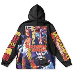 Anime Shanks V2 One Piece Streetwear Hoodie Perfect And Unique Gifts For Otaku Anime Fans On Christmas