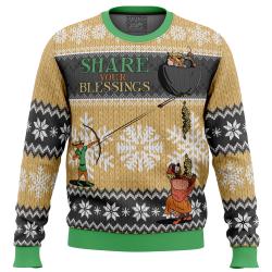Share Your Blessings Robin Hood Disney Ugly Christmas Sweater Perfect And Unique Gifts For Adults Kids On Christmas
