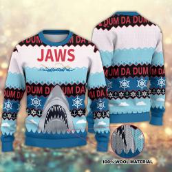 Shark Ugly Christmas Sweater Perfect And Unique Gifts For Adults Kids On Christmas Holiday