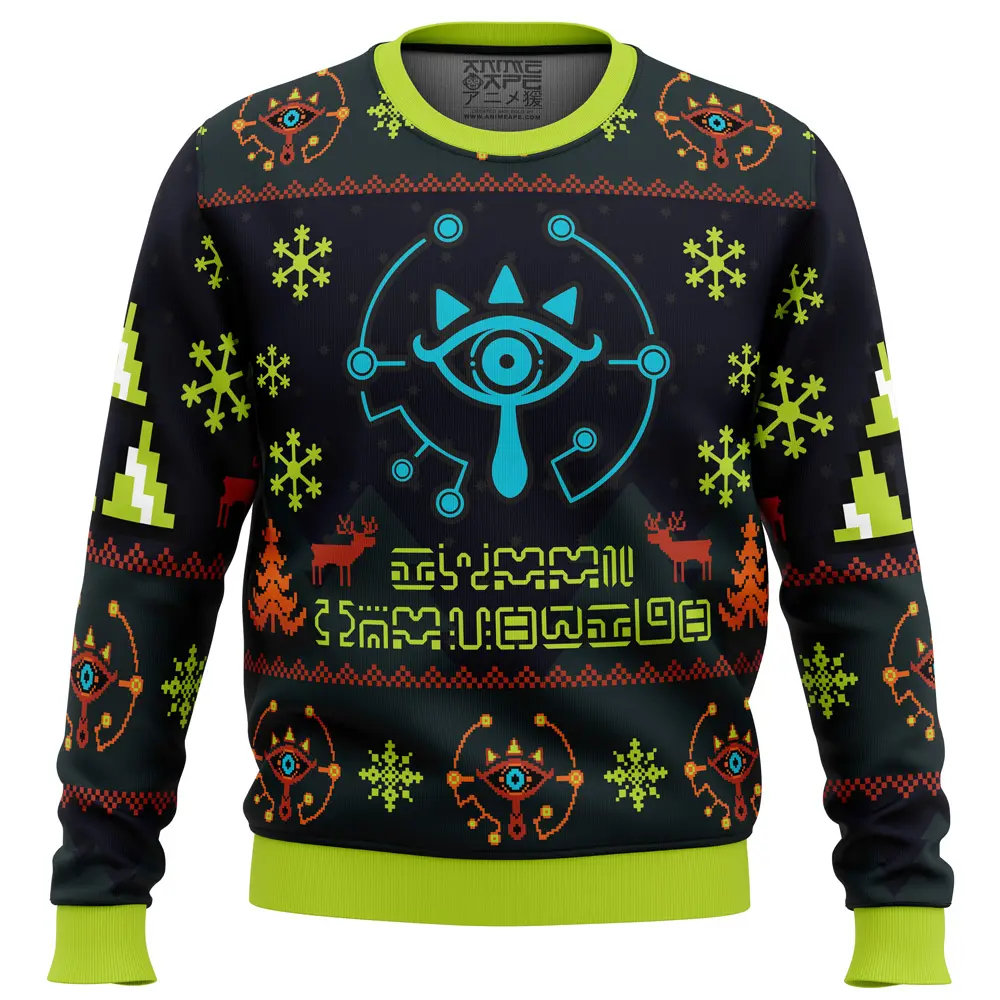 Sheikah Legend of Zelda Ugly Christmas Sweater Perfect And Unique Gifts For Adults Kids On Christmas