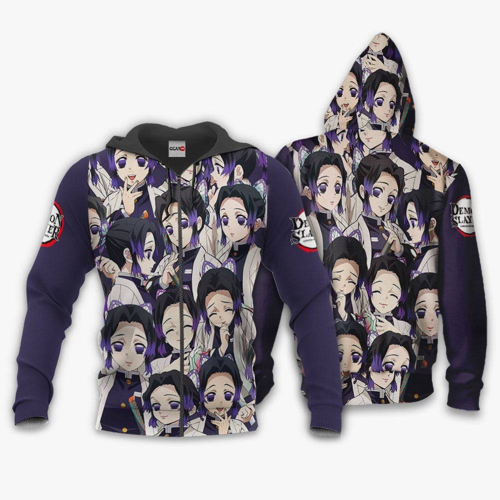 Anime Shinobu Kocho Hoodie Custom Anime Perfect And Unique Gifts For Otaku Anime Fans On Christmas