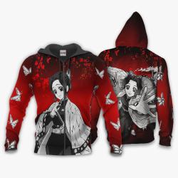 Anime Shinobu Kocho Hoodie Custom Anime Japan Art Perfect And Unique Gifts For Otaku Anime Fans On Christmas