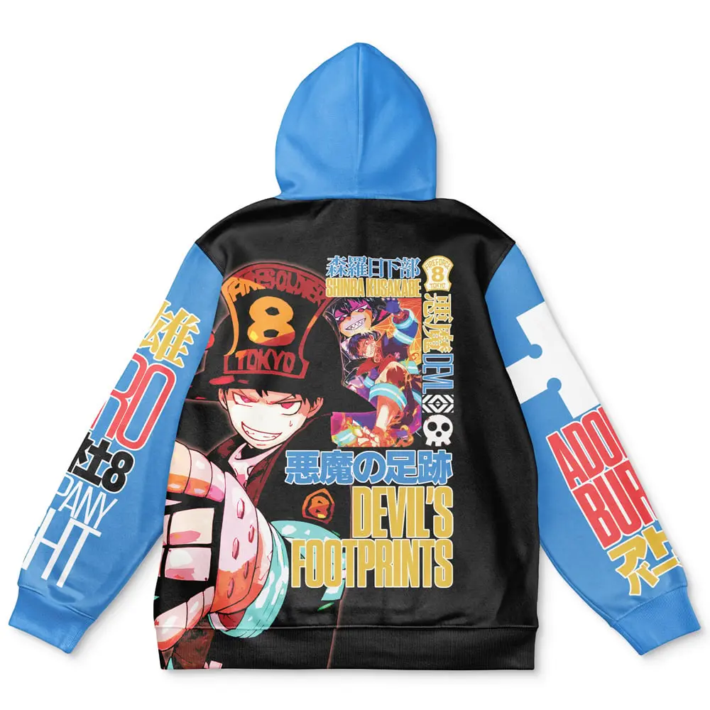 Anime Shinra Kusakabe Fire Force Streetwear Hoodie Perfect And Unique Gifts For Otaku Anime Fans On Christmas