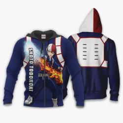 Anime Shoto Todoroki Hoodie Custom Anime My Hero Academia Perfect And Unique Gifts For Otaku Anime Fans On Christmas