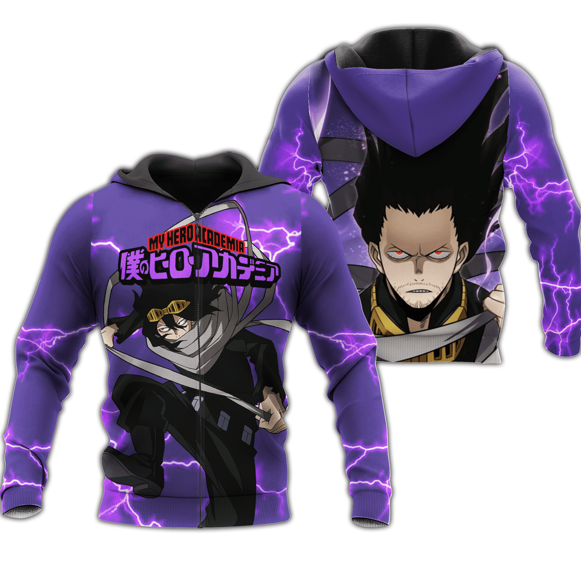 Anime Shouta Aizawa Zip Hoodie Anime Shirt Fan Gift HA06 Perfect And Unique Gifts For Otaku Anime Fans On Christmas