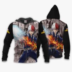 Anime Shouto Todoroki Hoodie Custom Anime Perfect And Unique Gifts For Otaku Anime Fans On Christmas
