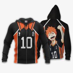 Anime Shoyo Hinata Karasuno Hoodie Shirts Haikyuu Anime Costume Perfect And Unique Gifts For Otaku Anime Fans On Christmas