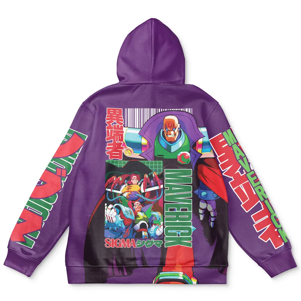 Anime Sigma Mega Man Streetwear Hoodie Perfect And Unique Gifts For Otaku Anime Fans On Christmas