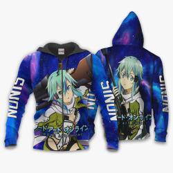 Anime Sinon Hoodie Sword Art Online Custom Anime Galaxy Style Perfect And Unique Gifts For Otaku Anime Fans On Christmas