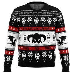 Skyrim Fusrodah Ugly Christmas Sweater Perfect And Unique Gifts For Adults Kids On Christmas
