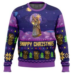 Snappy Christmas Infinity Gauntlet Marvel Ugly Christmas Sweater Perfect And Unique Gifts For Adults Kids On Christmas
