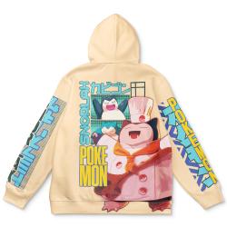 Anime Snorlax V3 Pokemon Streetwear Hoodie Perfect And Unique Gifts For Otaku Anime Fans On Christmas