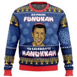 So Much Funukah Adam Sandler Ugly Christmas Sweater Perfect And Unique Gifts For Adults Kids On Christmas