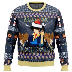 Spike Spiegel Cowboy Bebop Ugly Christmas Sweater Perfect And Unique Gifts For Adults Kids On Christmas