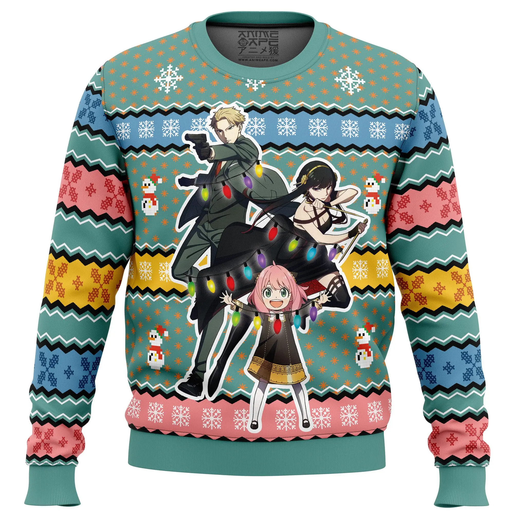 Spy Xmas Family Spy x Family Ugly Christmas Sweater Perfect And Unique Gifts For Adults Kids On Christmas