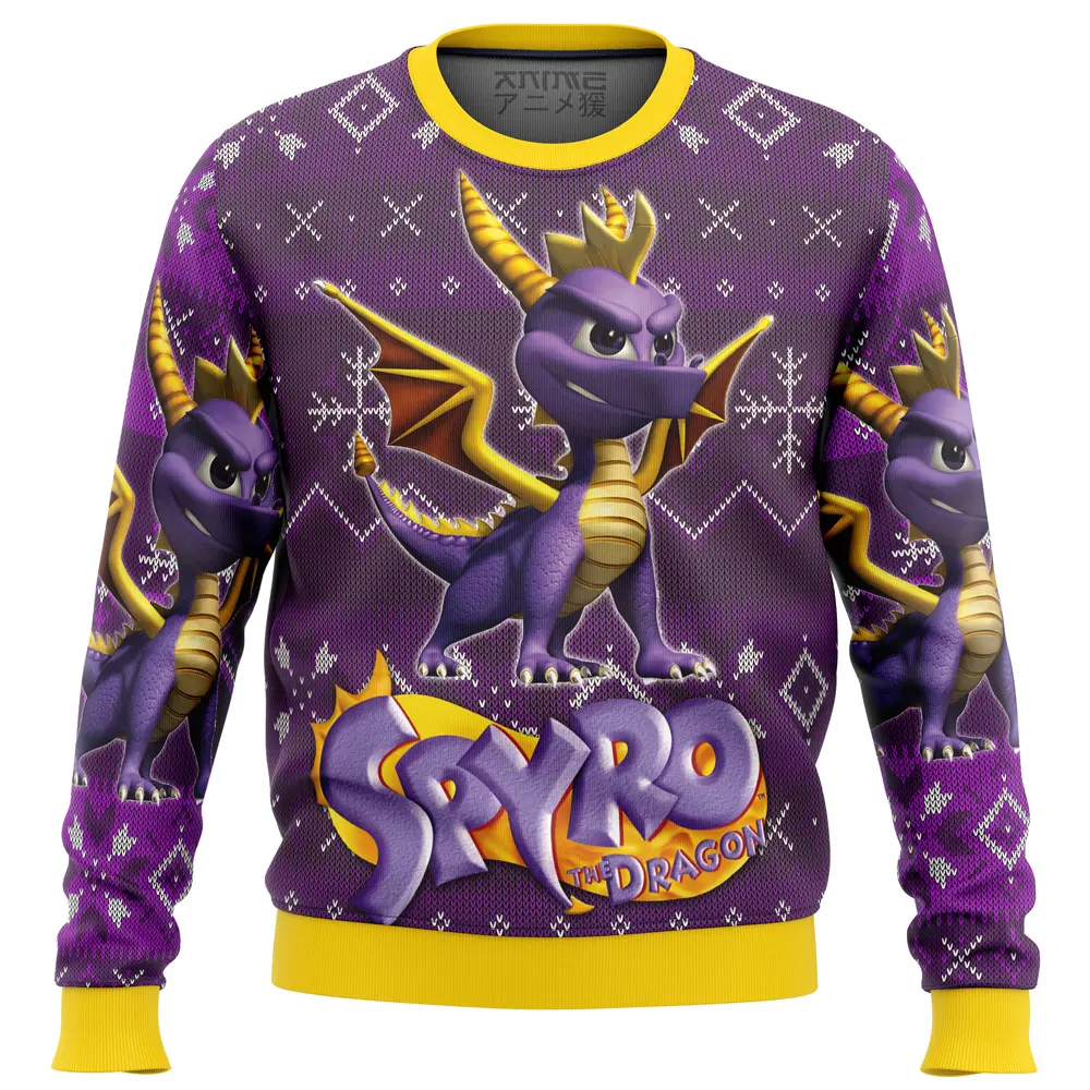 Spyro the Dragon Ugly Christmas Sweater Perfect And Unique Gifts For Adults Kids On Christmas