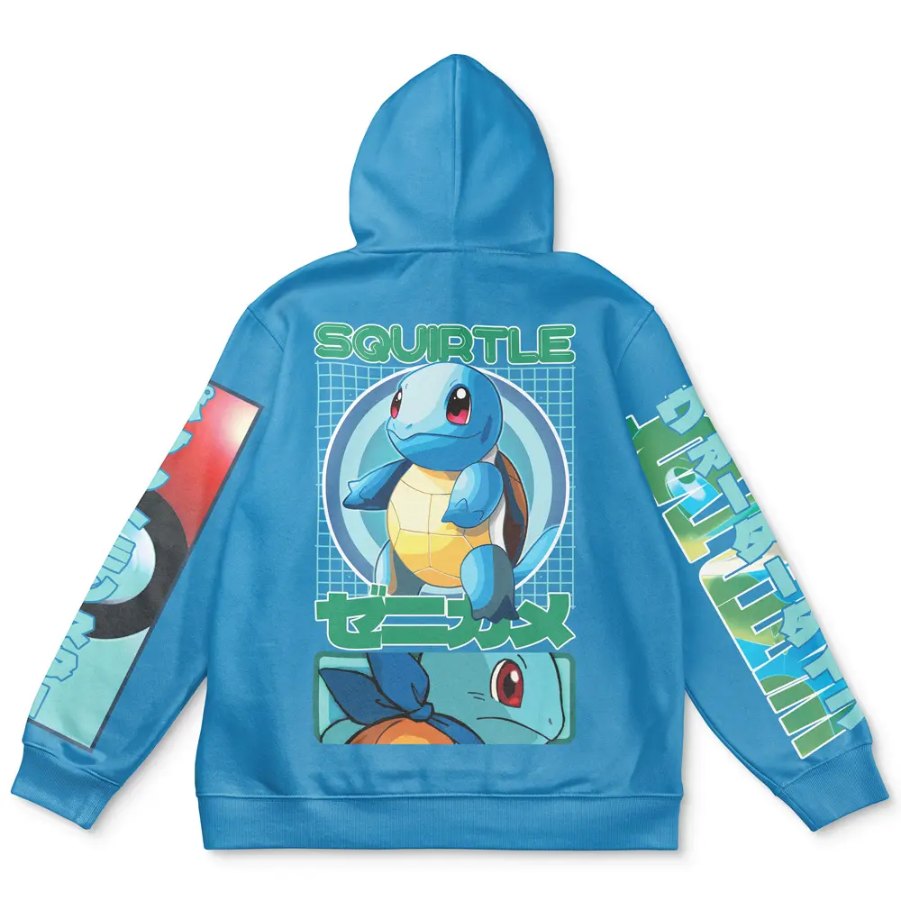 Anime Squirtle Pokemon Streetwear Hoodie Perfect And Unique Gifts For Otaku Anime Fans On Christmas