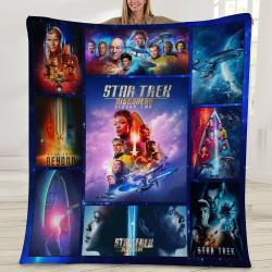 Movie Star Trek Movie Action Fleece Sherpa Blanket Perfect And Unique Gifts For Family On Christmas