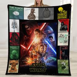 Movie Star Wars Premium Fleece Sherpa Blanket Perfect And Unique Gifts For Family On Christmas Holiday
