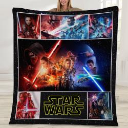 Movie Star Wars Movie Fleece Sherpa Blanket Perfect And Unique Gifts For Family On Christmas Holiday