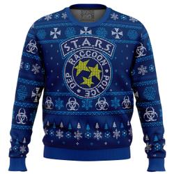 STARS Racoon City Police Resident Evil Ugly Christmas Sweater Perfect And Unique Gifts For Adults Kids On Christmas