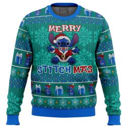 Stitch Merry Stitchmas Ugly Christmas Sweater Perfect And Unique Gifts For Adults Kids On Christmas