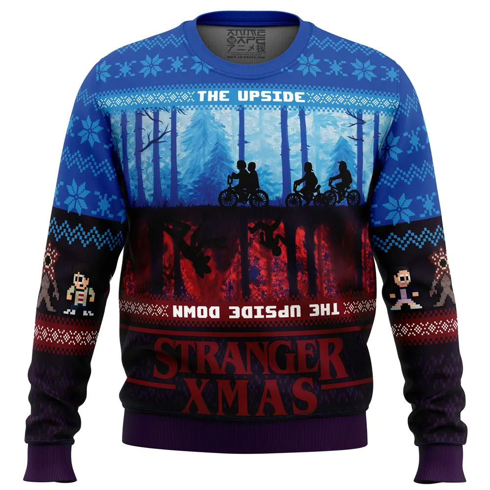 Stranger Xmas Stranger Things Ugly Christmas Sweater Perfect And Unique Gifts For Adults Kids On Christmas