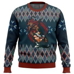 Street Fighter Ryu and Akuma Ugly Christmas Sweater Perfect And Unique Gifts For Adults Kids On Christmas
